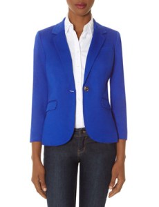 Topstitched One Button Jacket @ The Limited