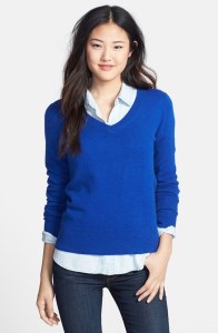 Halogen Cashmere V-Neck Sweater @ Nordstrom